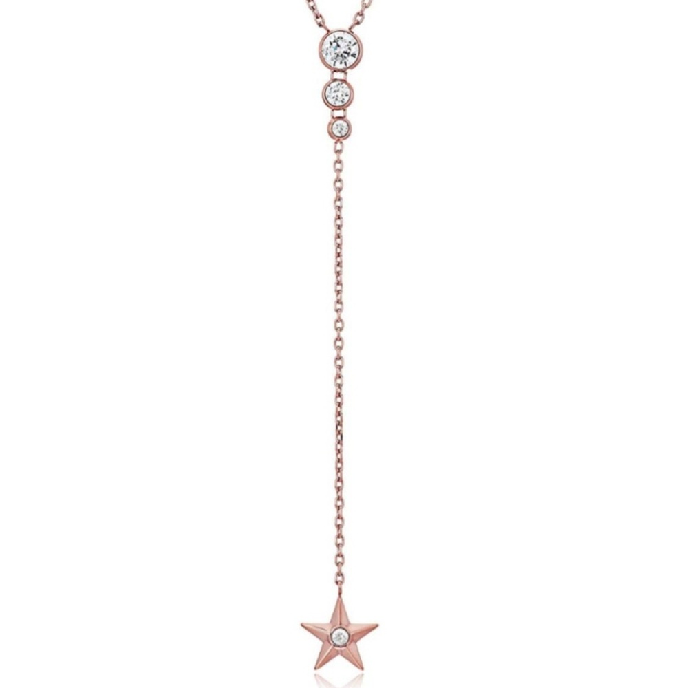 Michael Kors Rose Gold Lariat Necklace